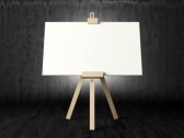 7760274-empty-white-canvas-for-artist-on-wooden-easel-in-dark-room